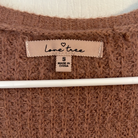 Love Tree Popcorn Eyelash Knit Cardigan Small - Picture 4 of 4